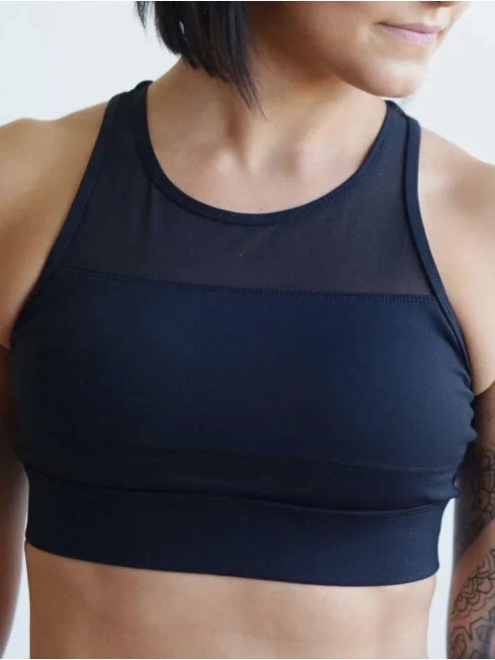 Zyia Active All Star Women's Black High Neck Sports Bra Bralette One More Rep